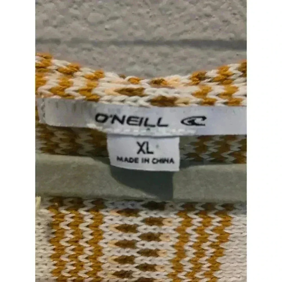 O'NEILL Women's XL Striped V-Neck Pullover Hoodie Multicolor Casual - Picture 2 of 11